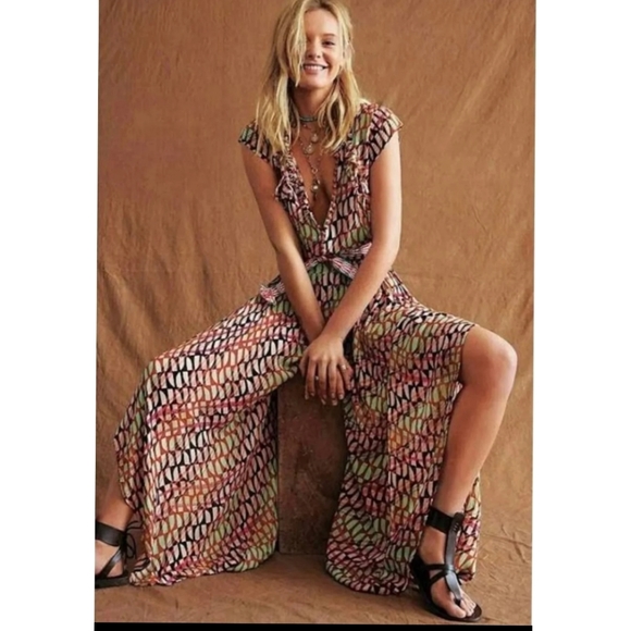 💯%Free people Sahara Jumpsuit - Picture 1 of 12